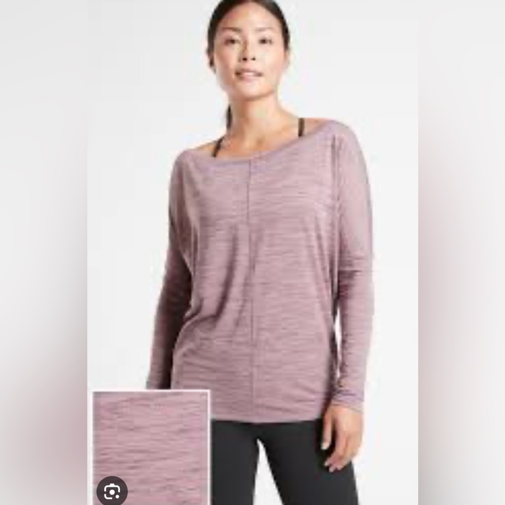 Athleta Flow Top Essence Space Dye